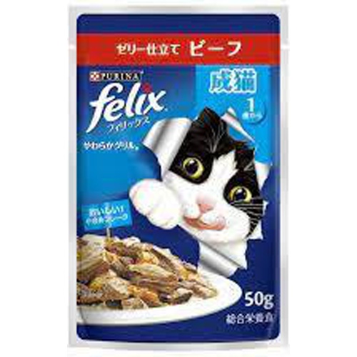 Nestle Purina Felix Adult Cat Beef 50g 1/48 – Sumotori.Trade