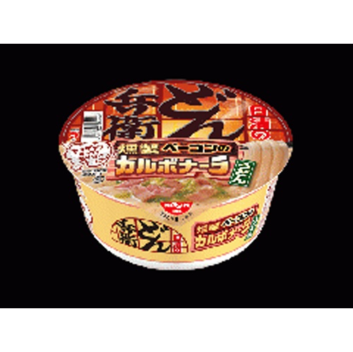 Nissin Donbei smoked bacon carbonara udon 1/12 – Sumotori.Trade
