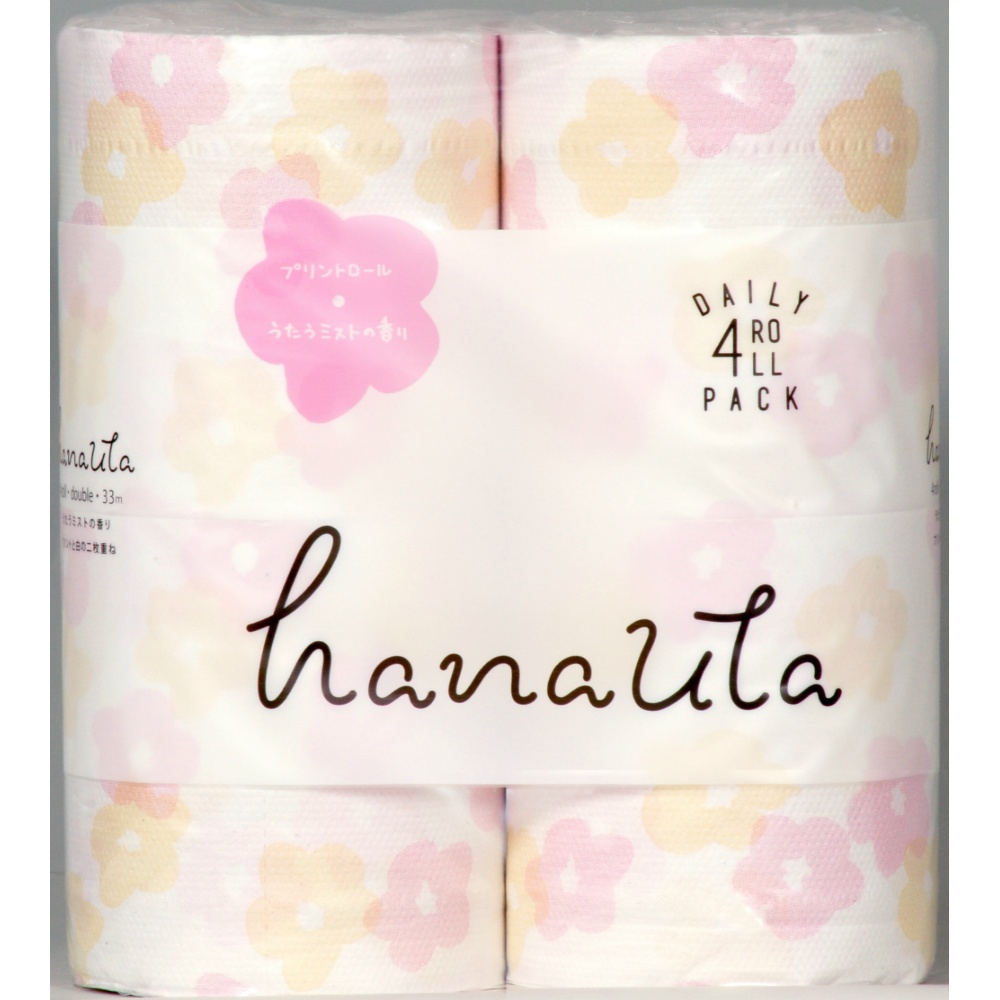 Hanauta Print Toilet Paper, 4 Rolls, Double 1/24 – Sumotori.Trade