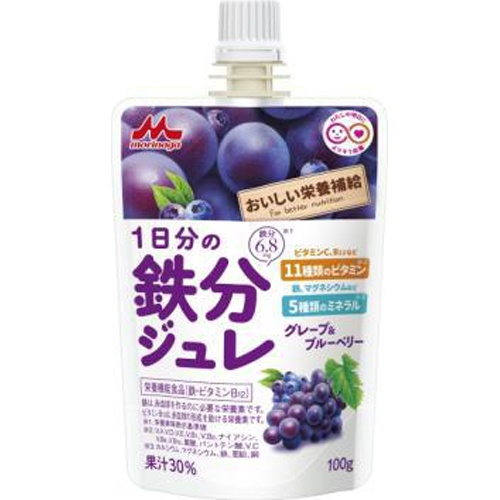 Mori Milk One Day's Worth of Iron Jelly Grape & Berry 100g 1/24 – Sumotori.Trade