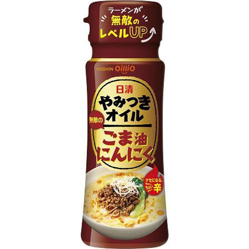 Nissin Addictive Oil Sesame Oil Garlic 90g 1/15 – Sumotori.Trade