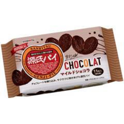 Sanritsu Genji Pie Mild Chocolate 11 pieces 1/12 – Sumotori.Trade