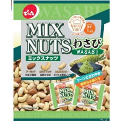 Denroku mixed nuts small bag, wasabi 108g 1/24 – Sumotori.Trade