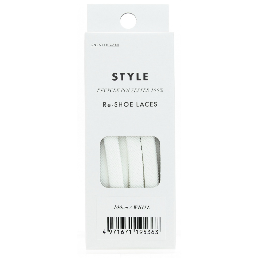 SNEAKER CARE Re-SHOE LACES 100cm White 1/250 – Sumotori.Trade