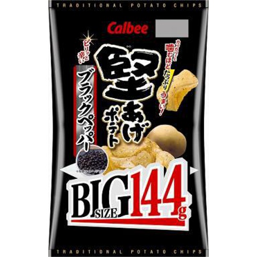 Calbee Hard-Fried BIG Black Pepper 144g 1/12 – Sumotori.Trade