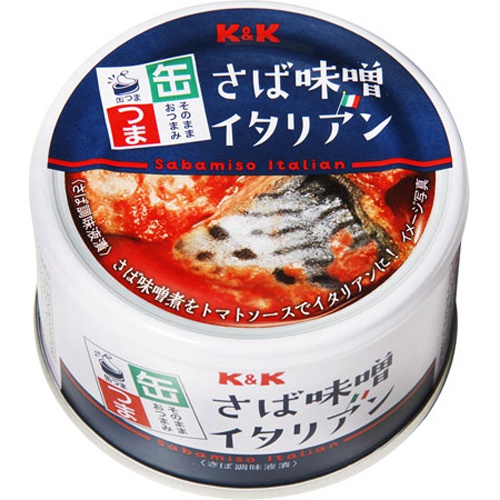 K&K Canned Tsuma Mackerel Miso Italian 150g 1/48 – Sumotori.Trade
