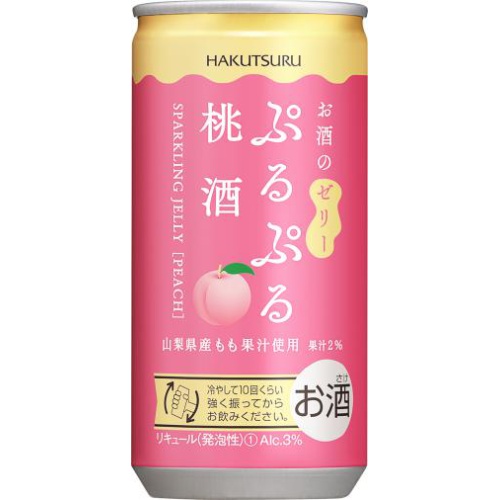 Hakutsuru Purupuru Peach Wine 190ml 1/30 – Sumotori.Trade