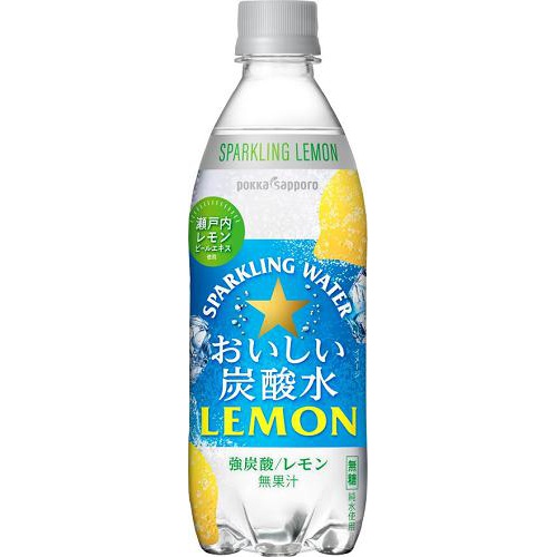 Pokka S delicious carbonated water lemon P500ml 1/24 – Sumotori.Trade