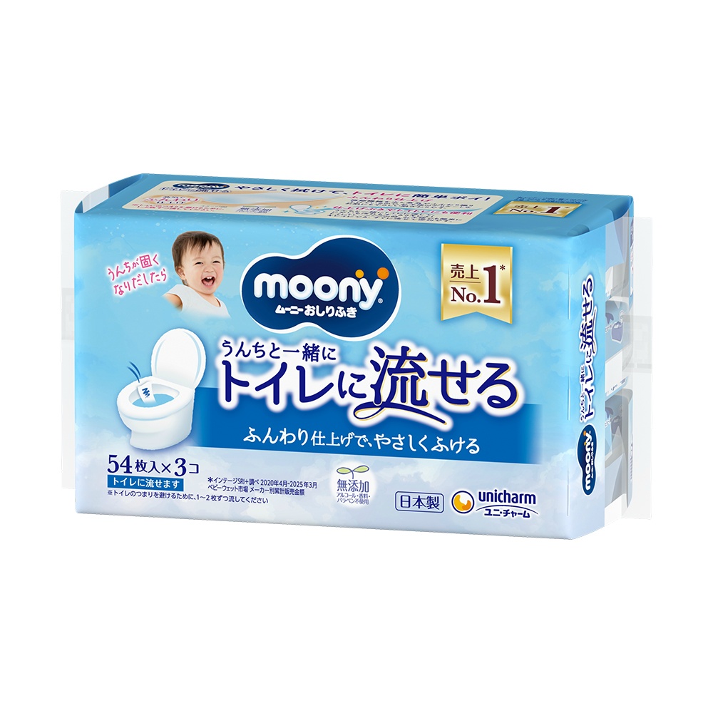 Moony Baby Wipes Flushable Refill 1/8 – Sumotori.Trade