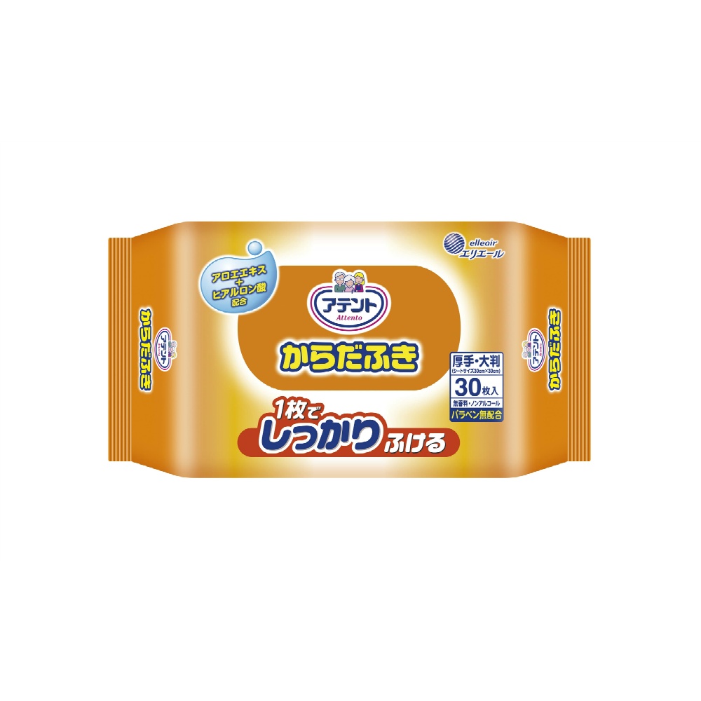 Attends Body Wipes 30 sheets 1/12 – Sumotori.Trade