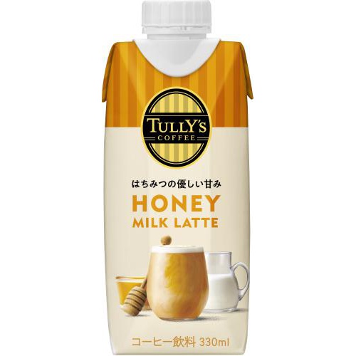 Tully's Honey Milk Latte Paper DC330ml 1/12 – Sumotori.Trade