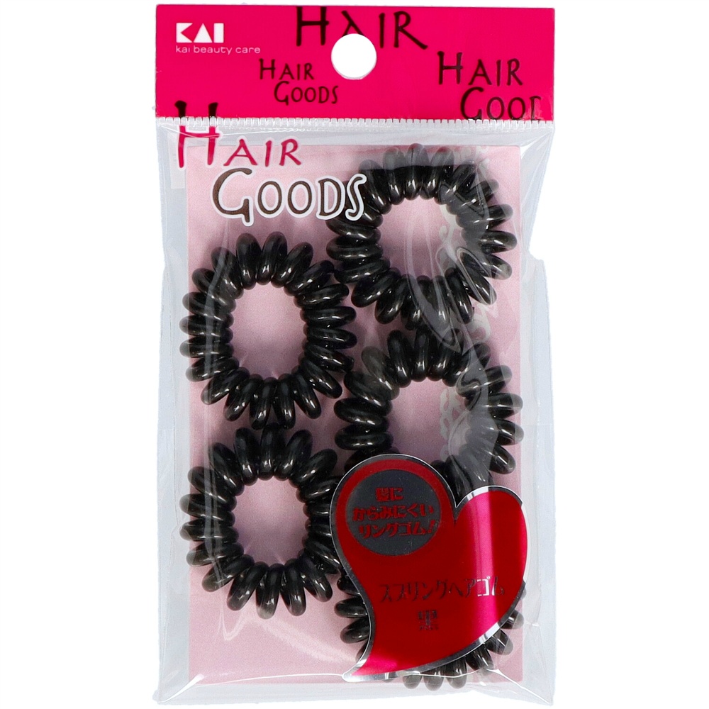H/G Spring Hair Tie Black 5 Pieces 1/480 – Sumotori.Trade