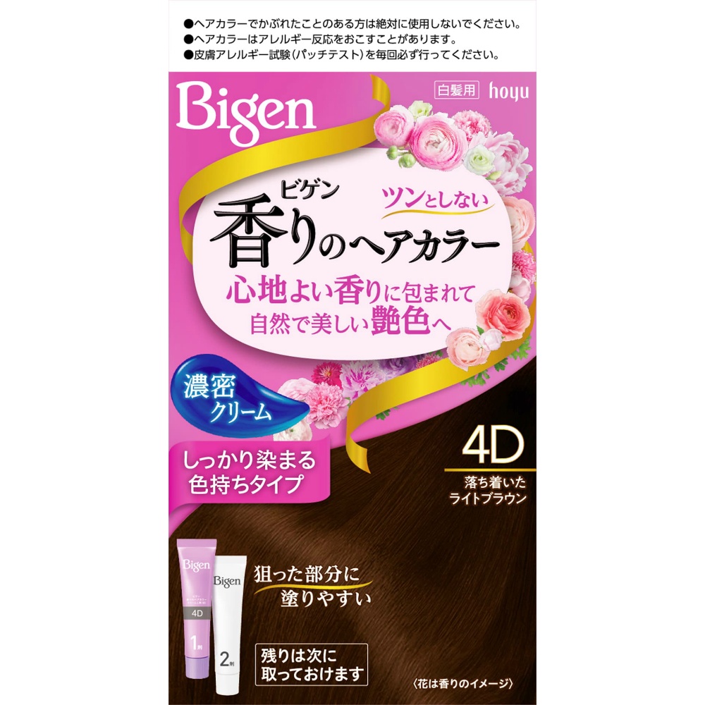 Bigen Fragrance Hair Color Cream 4D Calm Light Brown 1/27 – Sumotori.Trade