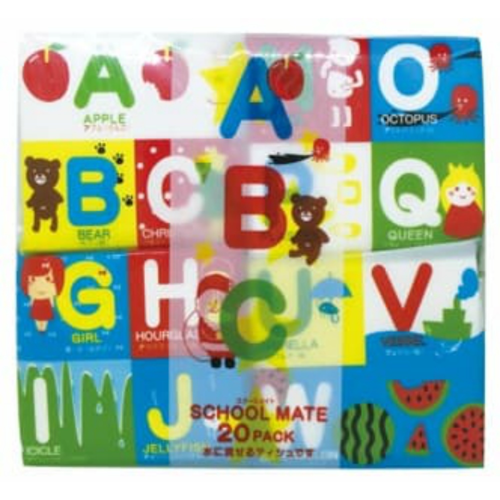 ABC Schoolmate Pocket Tissues, 20-Pack 1/20 – Sumotori.Trade